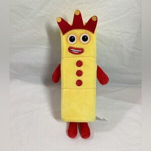 Numberblocks THREE Yellow Plush Plushie Colorful Educational Learning Toy